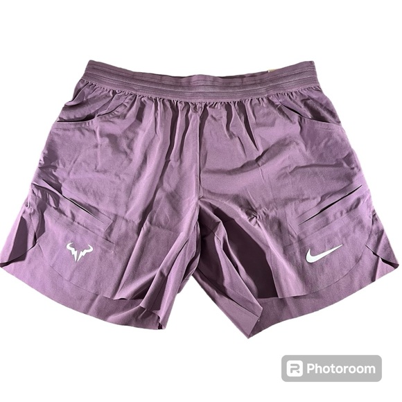 Nike Court Dri-Fit ADV Rafa Nadal 7” Violet Tennis Shorts DV2881-536 Large New